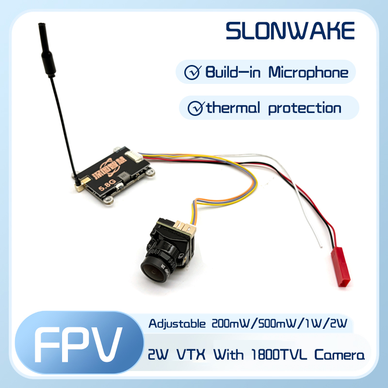 Fpv Drone Camera - SLONWAKE 5.8G 56CH 2W Sender VTX